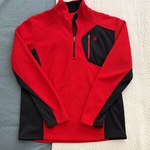 Spyder Men's Performance Jacket in Red and Black